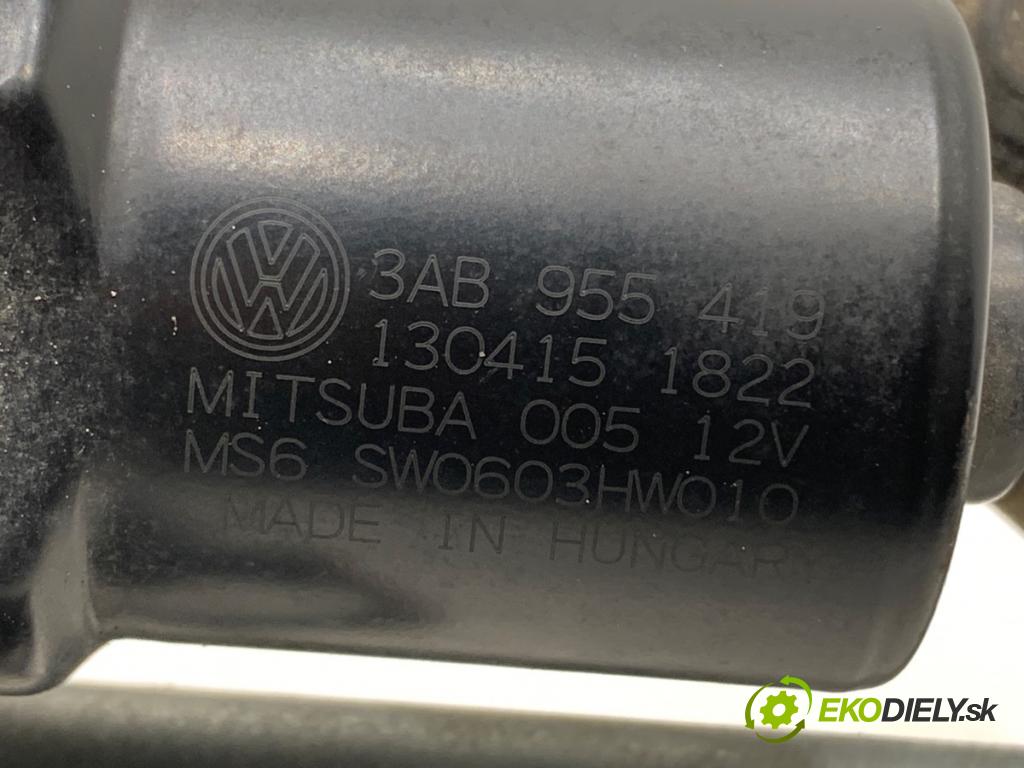 VW PASSAT B7 Kombi 2013 103 kW 2.0 TDI 1968 Mechanizmus stieračov predný 3AB955419 (Motorček stieračov predný)