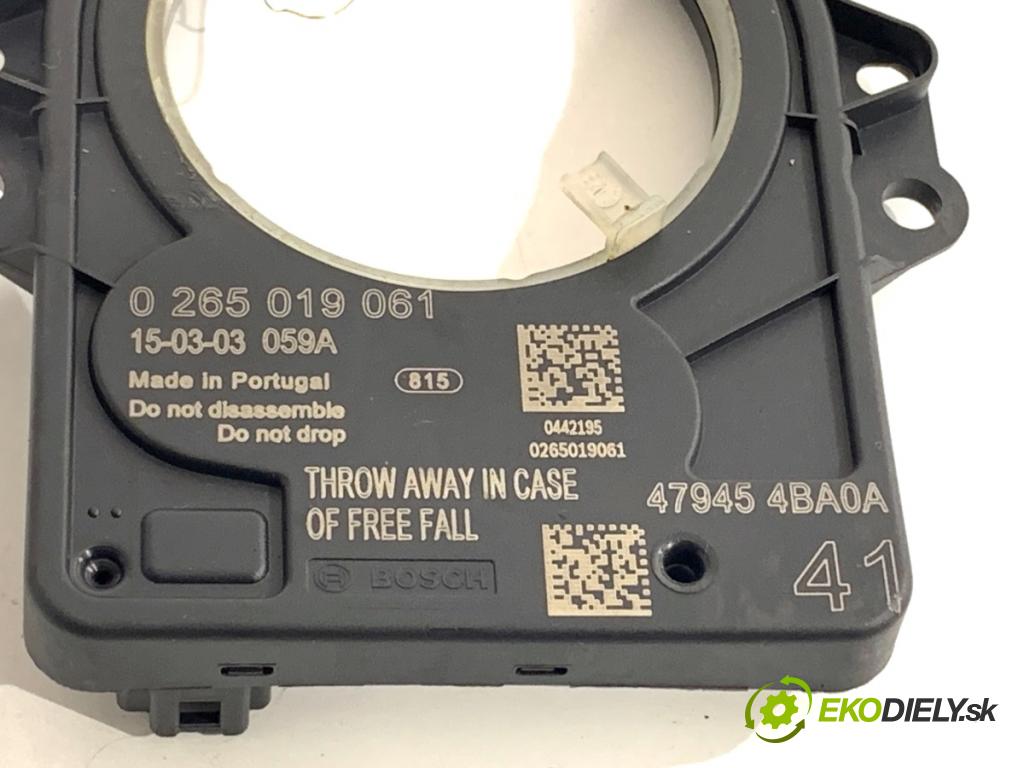 NISSAN QASHQAI J11 SUV 2015 85 kW 1.2 DIG-T 1197 Snímač uhlu uhlu 0265019061