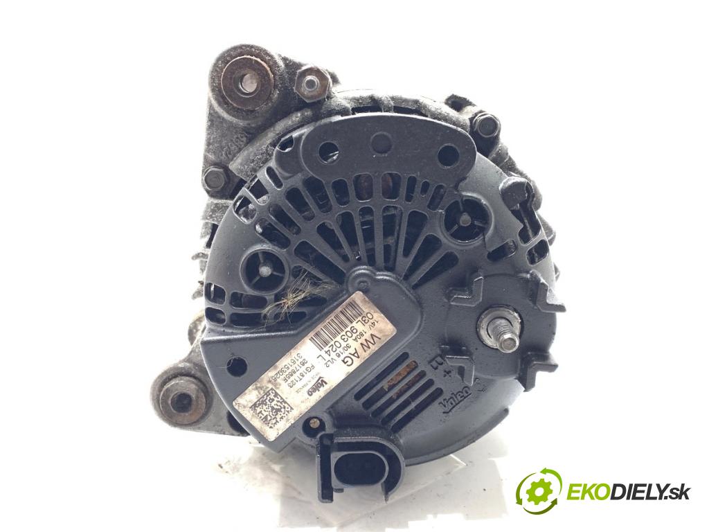 VW PASSAT B8 Kombi 2016 140 kW 2.0 TDI 1968 Alternátor 03L903024L (Alternátor)