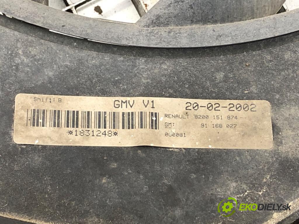 RENAULT TRAFIC II Autobus 2002 60 kW 1.9 dCI 80 (JL0B) 1870 Ventilátor chladiča 8200151874 (Ventilátor)