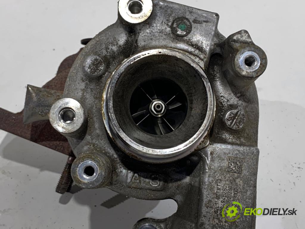 FORD FIESTA MK7 liftback 2015 70 kW 1.5 TDCi 1499 Turbodúchadlo,turbo 9804945280 (Turbodúchadlo (kompletné))