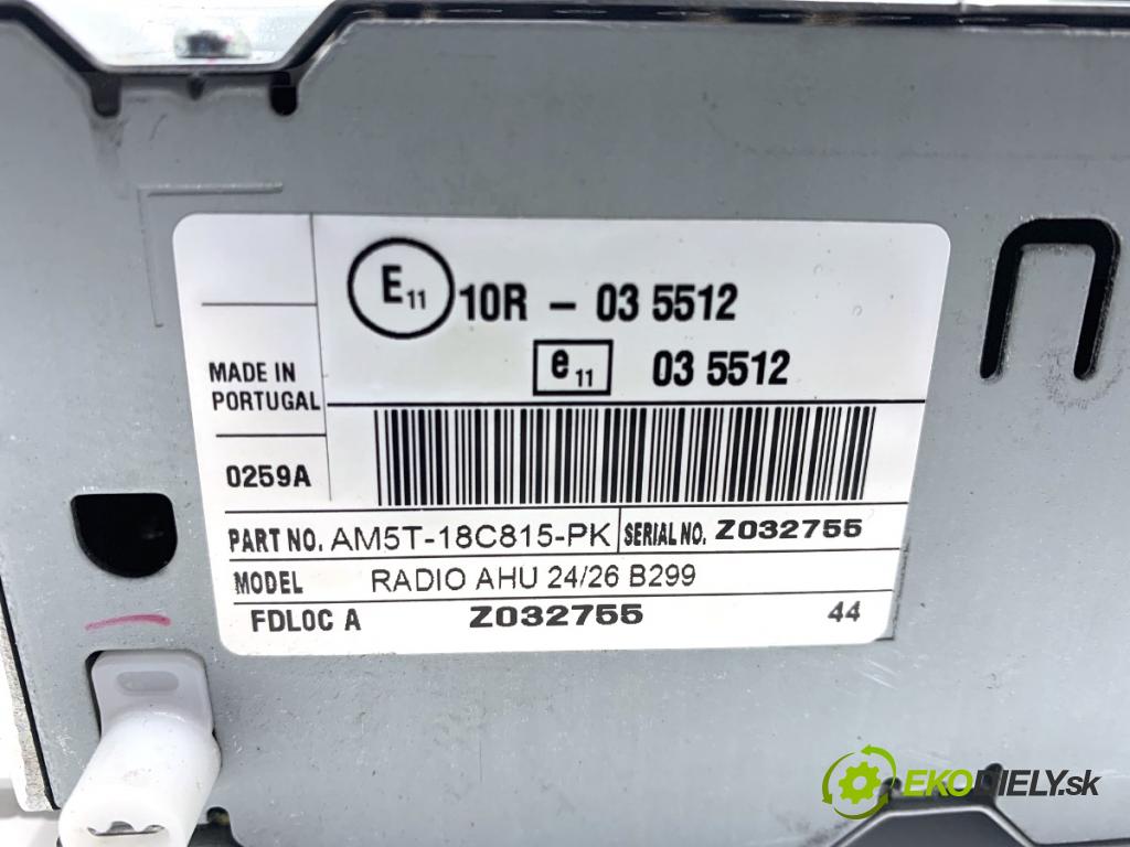 FORD FIESTA MK7 liftback 2015 70 kW 1.5 TDCi 1499 RADIO AM5T-18C815-PK (Audio zariadenie)