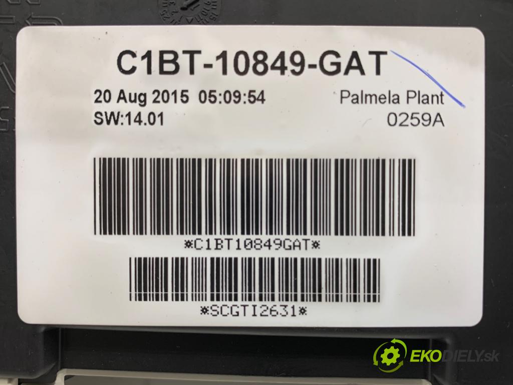 FORD FIESTA MK7 liftback 2015 70 kW 1.5 TDCi 1499 Prístrojovka C1BT-10849-GAT (Prístrojová doska)