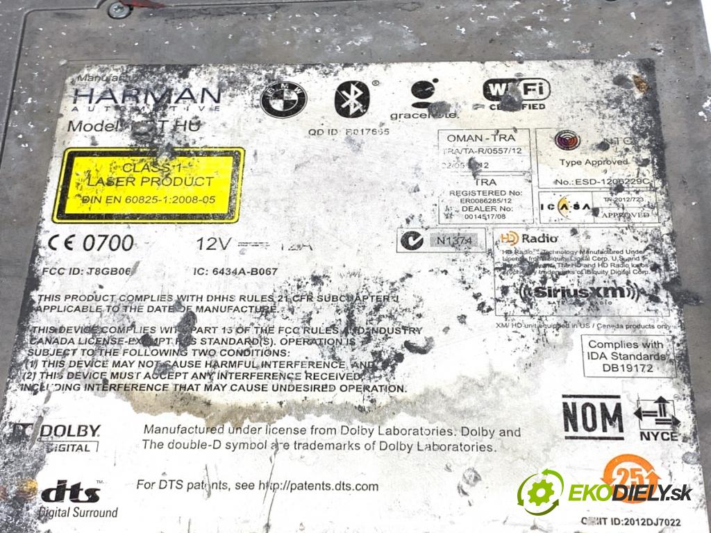 BMW F07 liftback 2013 135 kW 520 d 1995 RADIO Navigácia B017665 (Audio zariadenie)