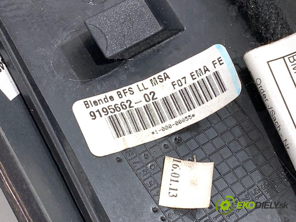 BMW F07 liftback 2013 135 kW 520 d 1995 lišty kryt 9185181 9189064 (Lišta)