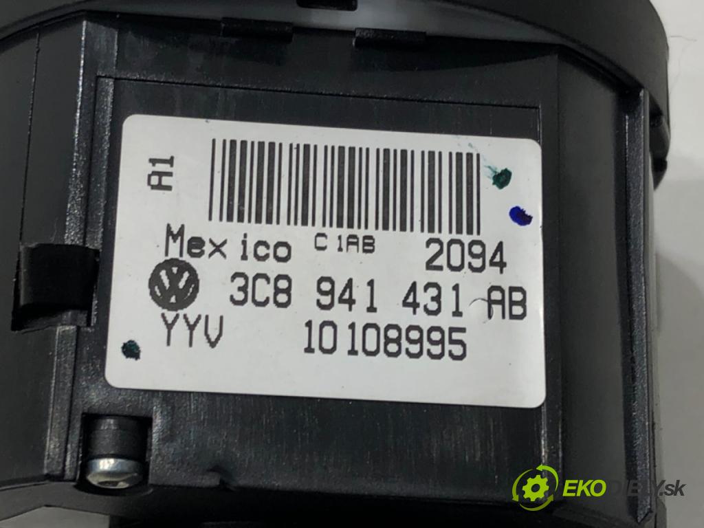 VW PASSAT B7 sedan 2015 125 kW 1.8 TSI 1798 Spínač svetiel 3C8941431AB