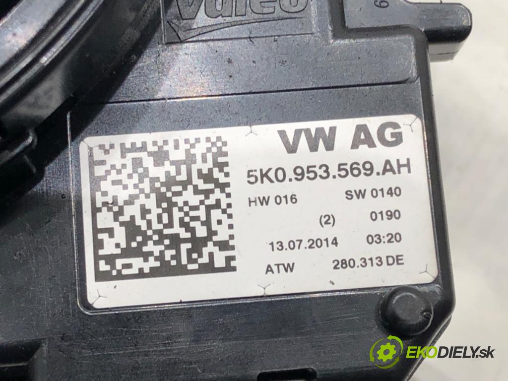 VW PASSAT B7 sedan 2015 125 kW 1.8 TSI 1798 Krúžok, slimák airbag 5K0953569AH (Airbag)