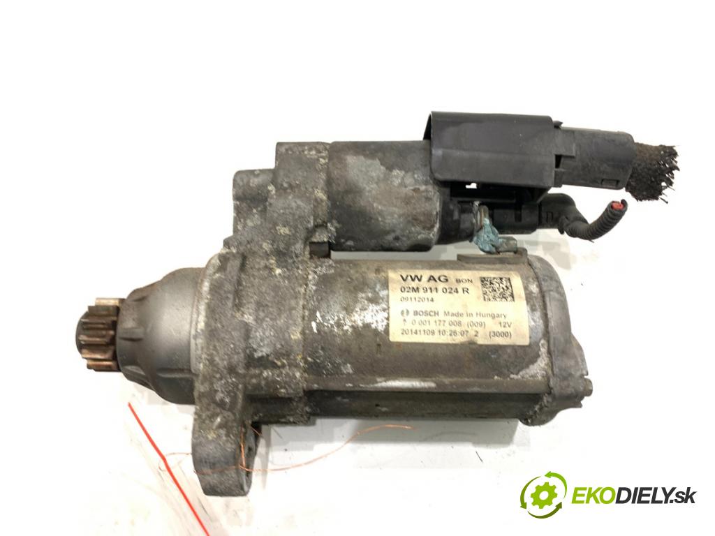 VW PASSAT B7 sedan 2015 125 kW 1.8 TSI 1798 Štartér 02M911024R (Štartér)