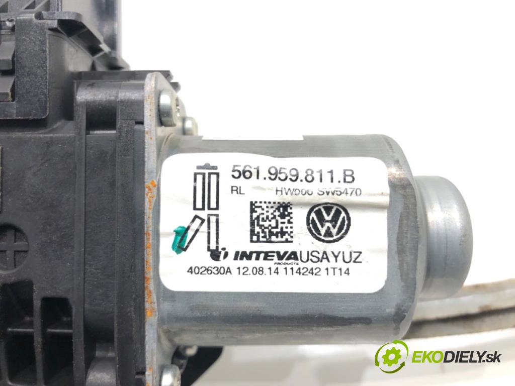 VW PASSAT B7 sedan 2015 125 kW 1.8 TSI 1798 Mechanizmus okna ľavy zad 561959811B