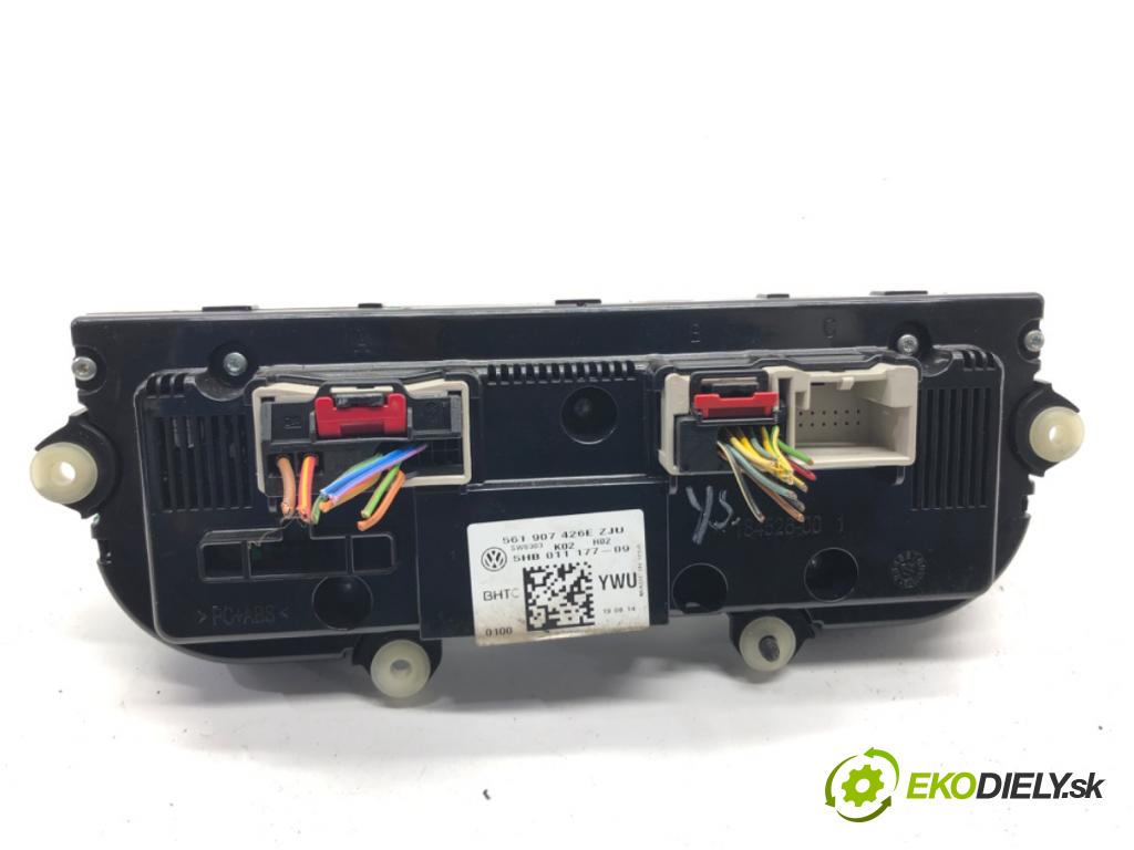 VW PASSAT B7 sedan 2015 125 kW 1.8 TSI 1798 Panel ovládania kúrenia 561907426E (Prepínacie páčky pod volantom)