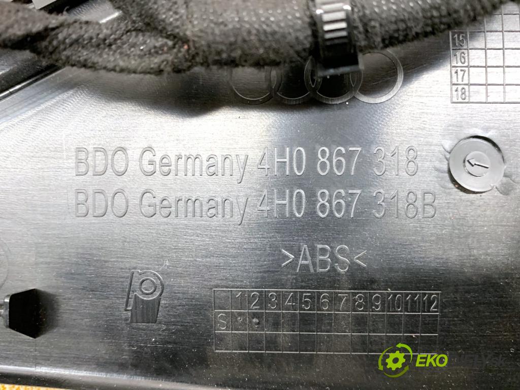 AUDI A8 D4 sedan 2011 258 kW 4.2 TDI quattro 4134 ča dveře pravý zadní část 4H0867318