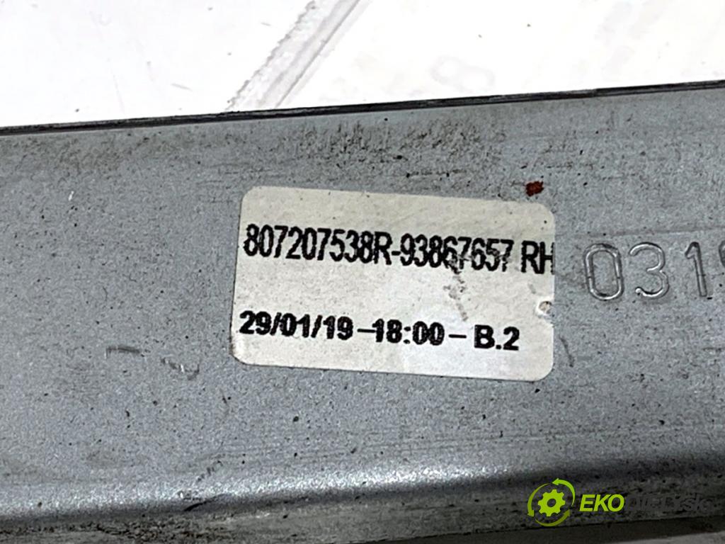 OPEL VIVARO B Autobus 2019 89 kW 1.6 CDTI (06) 1598 Mechanizmus okna pravy predný 807207538R