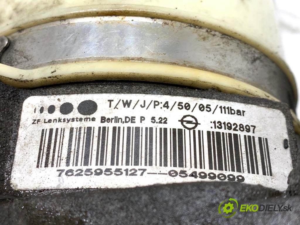 OPEL ZAFIRA B nadwozie wielkoprzestrzenne (MPV) 2006 88 kW 1.9 CDTI (M75) 1910 Pumpa servočerpadlo 13192897 (Servočerpadlo)