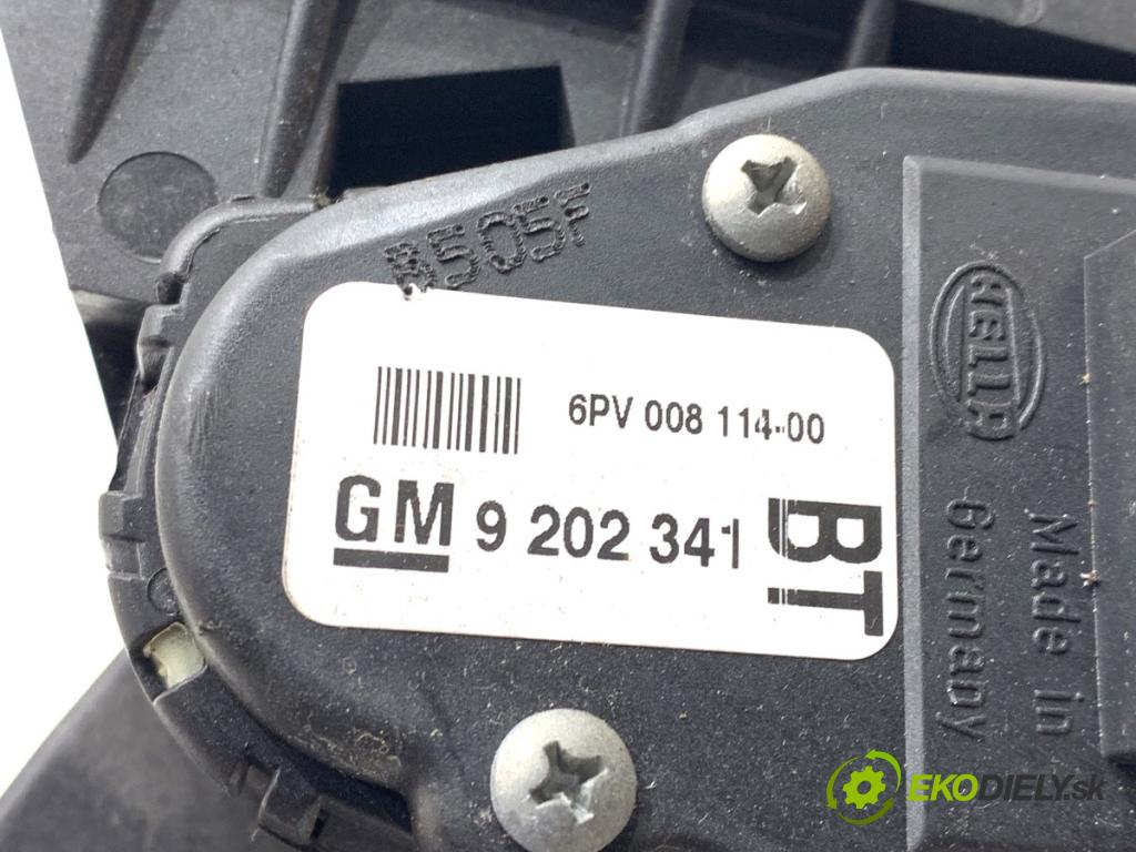 OPEL ZAFIRA B nadwozie wielkoprzestrzenne (MPV) 2006 88 kW 1.9 CDTI (M75) 1910 potenciometr plynového pedálu 9202341 (Potenciometr plynového pedálu)