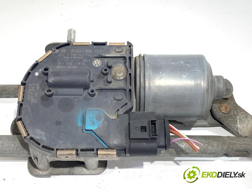 VW GOLF V liftback 2004 77 kW 1.9 TDI 1896 Mechanizmus stieračov predný 1K1955023C (Motorček stieračov predný)