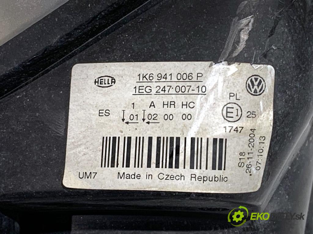 VW GOLF V liftback 2004 77 kW 1.9 TDI 1896 světlomet pravý přední část 1K6941006P