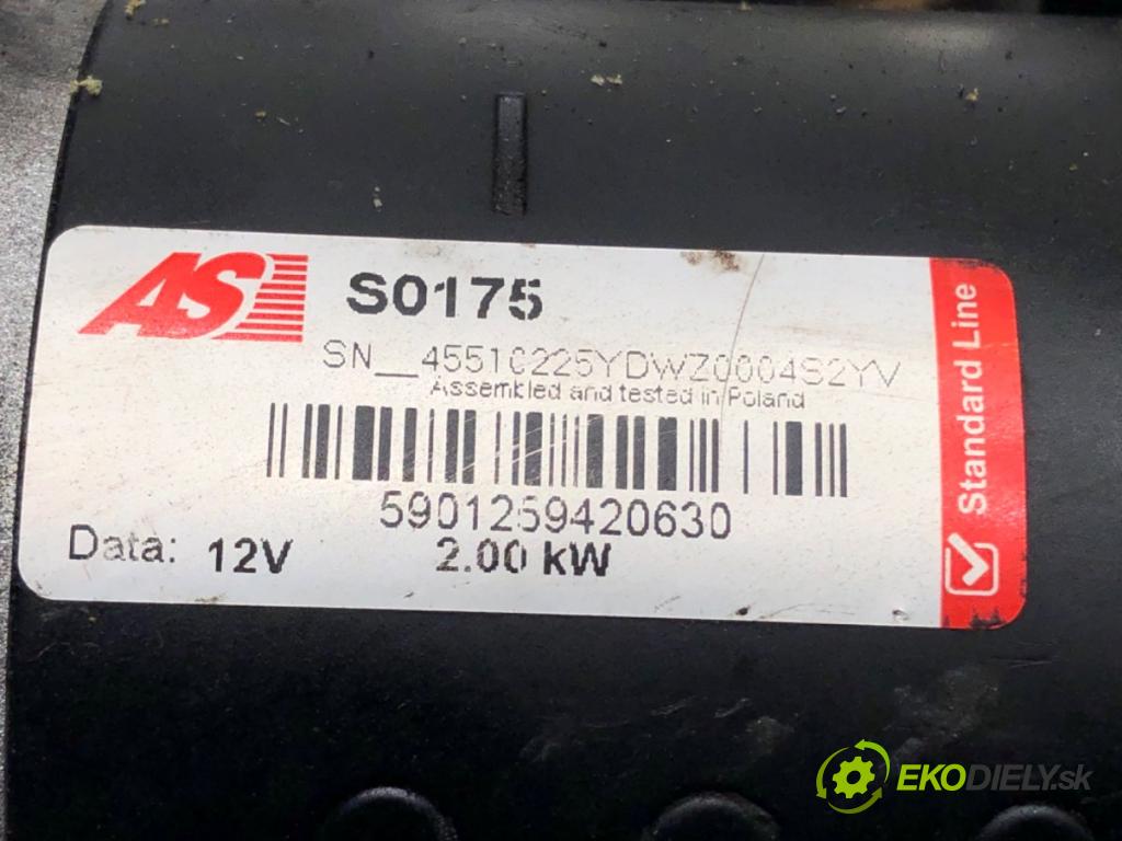 AUDI A4 B7 Kombi 2005 103 kW 2.0 TDI 1968 startér  (Startér)