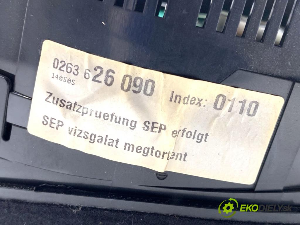 AUDI A4 B7 Kombi 2005 103 kW 2.0 TDI 1968 Prístrojovka 0263626090 (Prístrojová doska)