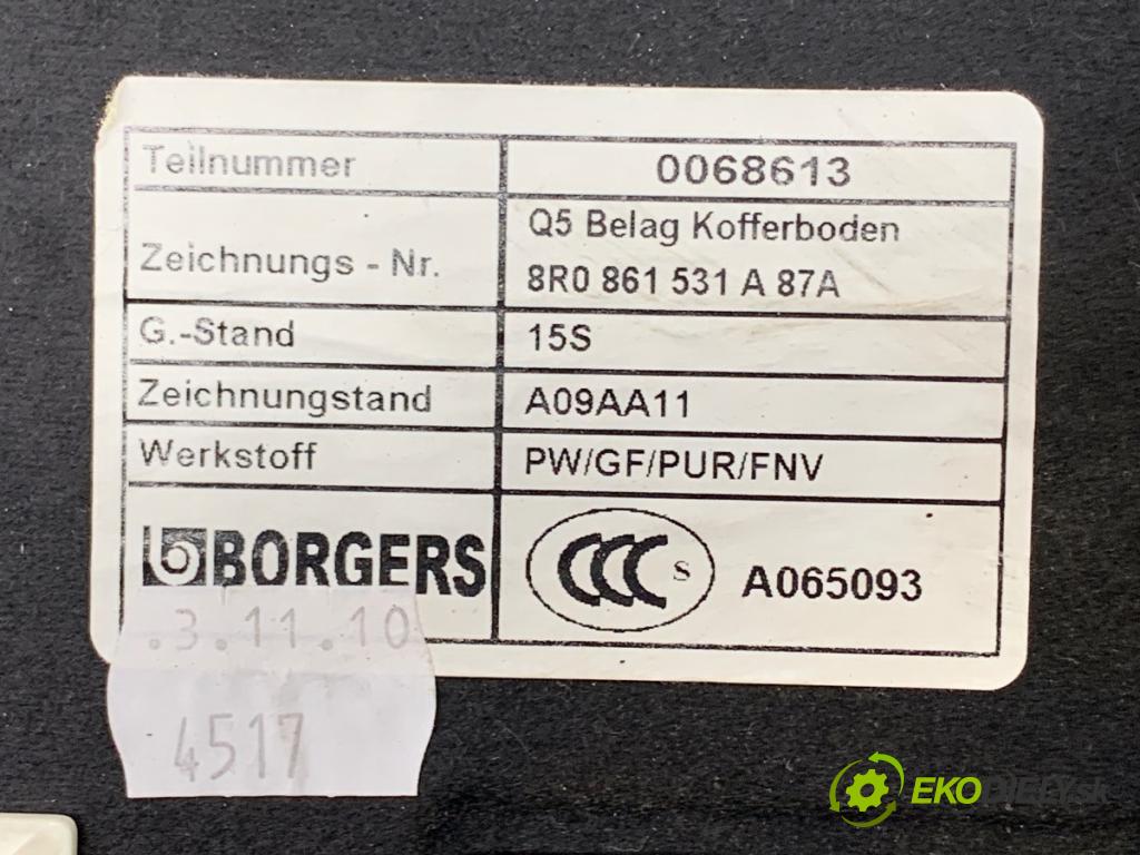 AUDI Q5 8R SUV 2010 125 kW 2.0 TDI quattro 1968 KRYTINA: kufra 8R0861531A
