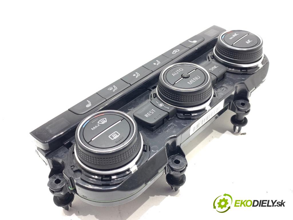 VW PASSAT B8 Kombi 2016 140 kW 2.0 TDI 1968 Panel ovládania kúrenia 5G0907044BP (Prepínacie páčky pod volantom)