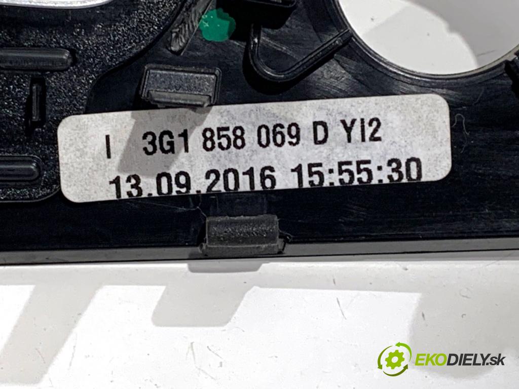 VW PASSAT B8 Kombi 2016 140 kW 2.0 TDI 1968 lišty kryt 3G1858366C 3G1853262AJ (Lišta)
