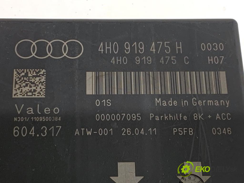 AUDI A8 D4 sedan 2011 258 kW 4.2 TDI quattro 4134 Modul PDC 4H0919475H (Riadiaca jednotka ostatné)