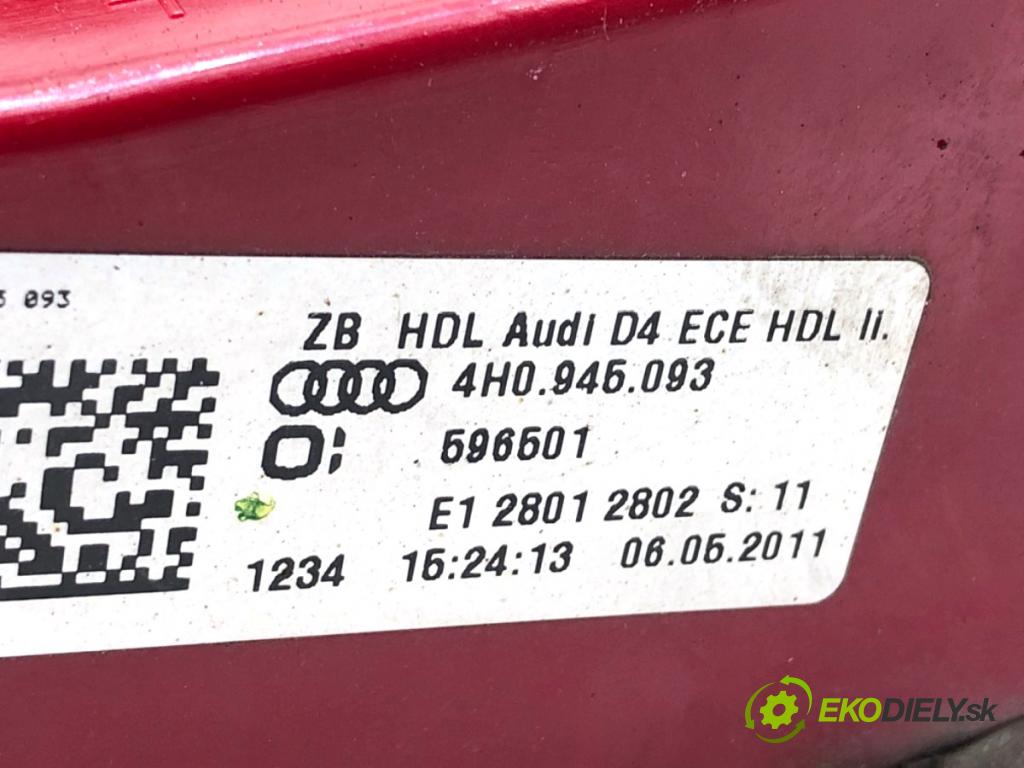 AUDI A8 D4 sedan 2011 258 kW 4.2 TDI quattro 4134 Svetlo zad ľavá strana vnútorná 4H0945093 (Kľučka dverí ostatné)