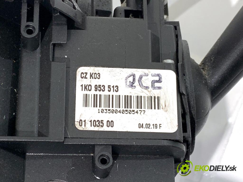 AUDI A3 8P liftback 2004 103 kW 2.0 TDI 1968 Prepínač kombinovaný 1K0953503F (Prepínacie páčky pod volantom)