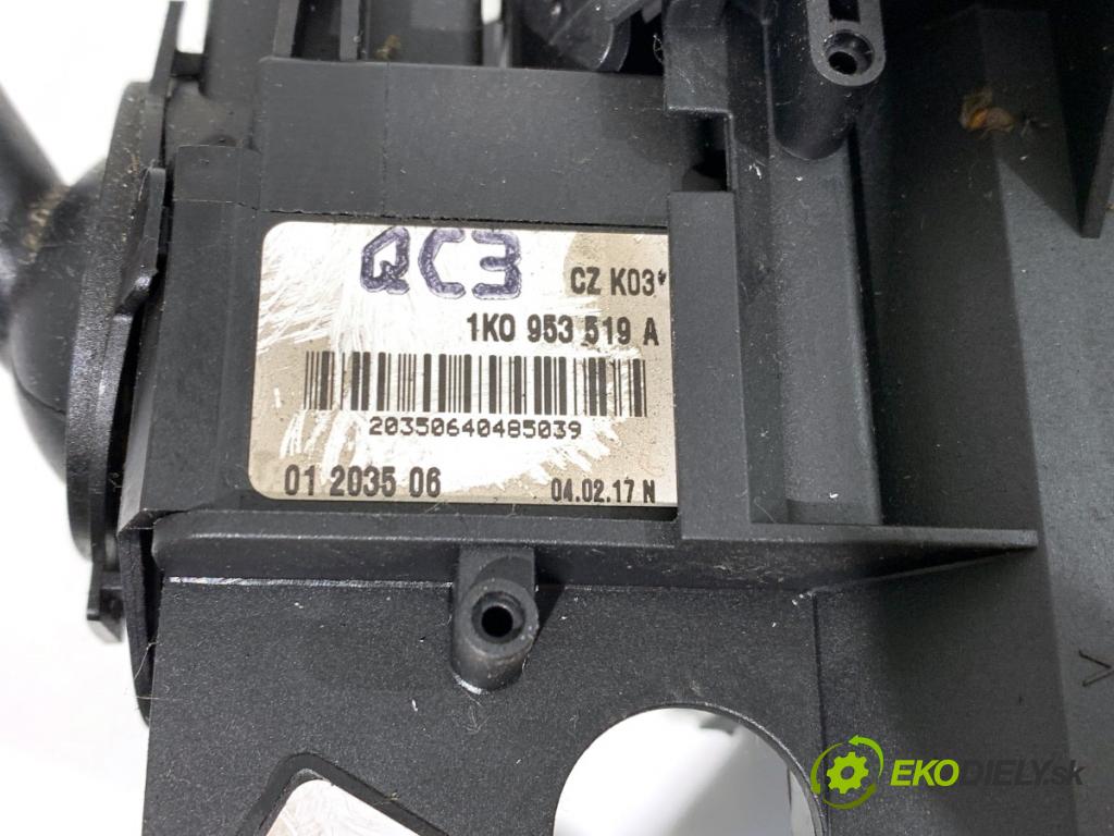 AUDI A3 8P liftback 2004 103 kW 2.0 TDI 1968 Prepínač kombinovaný 1K0953503F (Prepínacie páčky pod volantom)