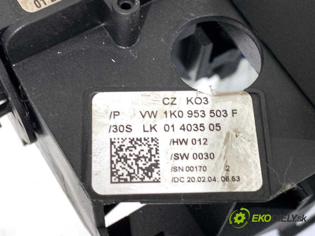 AUDI A3 8P liftback 2004 103 kW 2.0 TDI 1968 Prepínač kombinovaný 1K0953503F (Prepínacie páčky pod volantom)