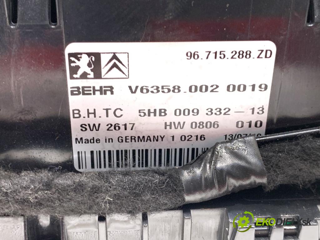 CITROEN C5 III sedan 2010 103 kW 2.0 HDi 140 1997 Panel ovládania kúrenia 96715288ZD (Prepínacie páčky pod volantom)