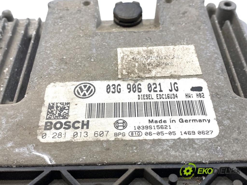 VW GOLF V liftback 2006 103 kW 2.0 TDI 1968 riadiaca jednotka Motor 03G906021JG (Riadiaca jednotka)