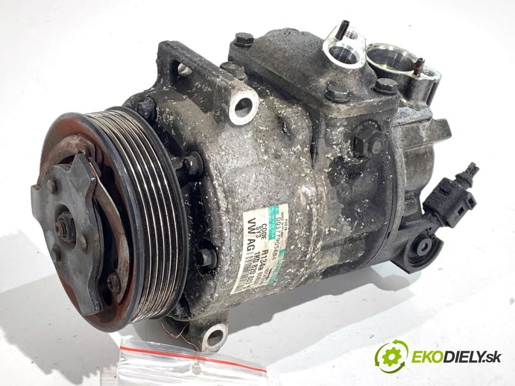 VW GOLF V liftback 2006 103 kW 2.0 TDI 1968 kompresor klimatizace 1K0820803S (Kompresor klimatizace)
