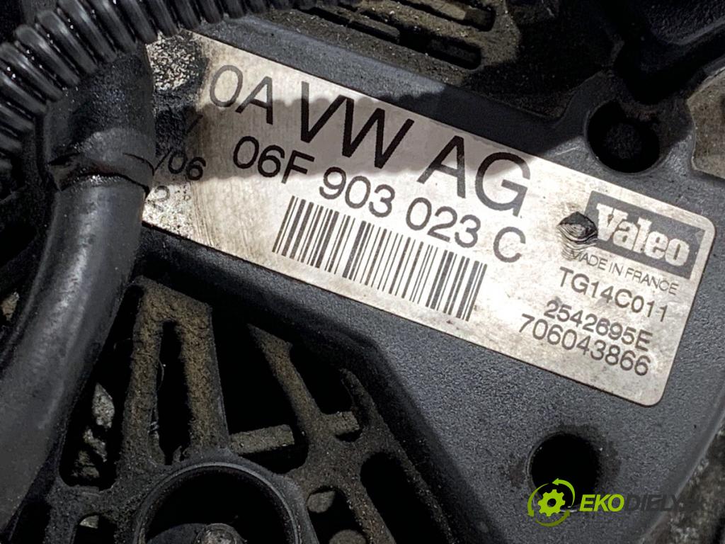VW GOLF V liftback 2006 103 kW 2.0 TDI 1968 Alternátor 06F903023C (Alternátor)