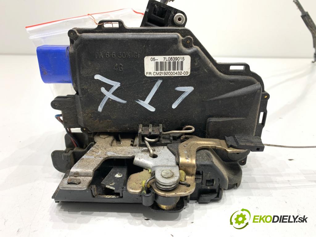 SEAT ALTEA nadwozie wielkoprzestrzenne (MPV) 2004 77 kW 1.9 TDI 1896 zámok Dvere ľavy zad 7L0839015