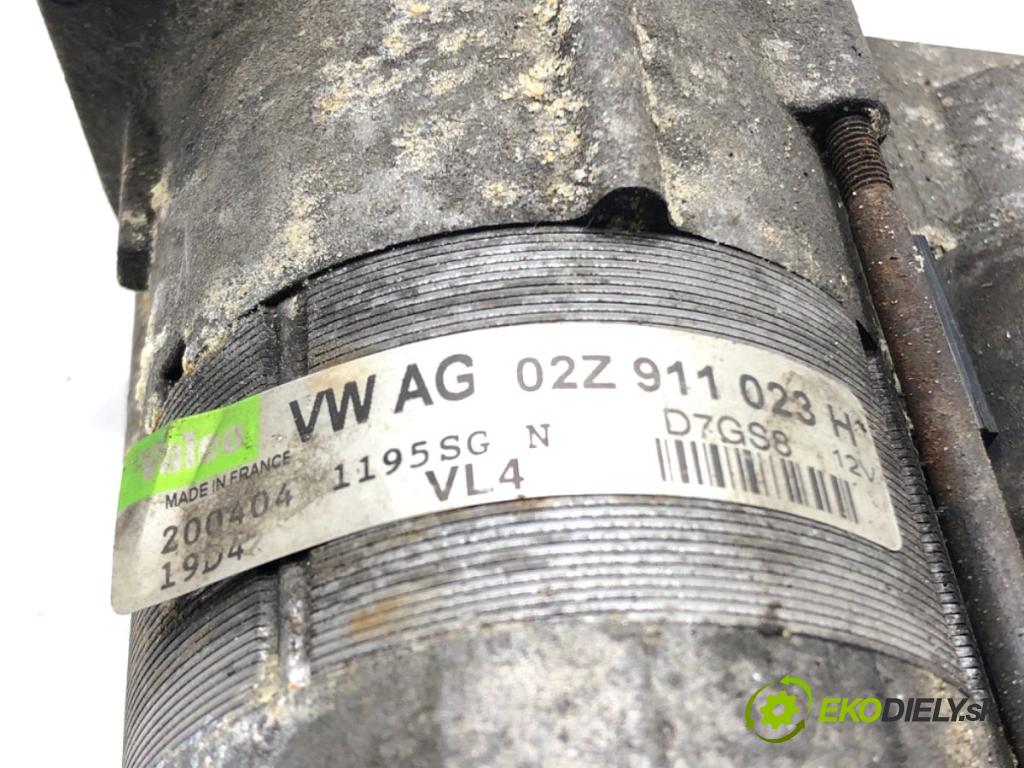 SEAT ALTEA nadwozie wielkoprzestrzenne (MPV) 2004 77 kW 1.9 TDI 1896 startér 02Z911023 (Startér)