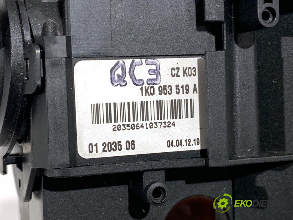 SEAT ALTEA nadwozie wielkoprzestrzenne (MPV) 2004 77 kW 1.9 TDI 1896 Prepínač kombinovaný 1K0953519A (Prepínacie páčky pod volantom)