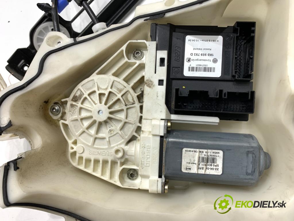 SEAT ALTEA nadwozie wielkoprzestrzenne (MPV) 2004 77 kW 1.9 TDI 1896 mechanismus okna levý přední část 5P0837401A 1K0959793D