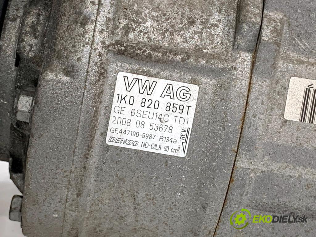 SEAT LEON II liftback 2008 75 kW 1.6 1595 Kompresor klimatizácie 1K0820859T (Kompresor klimatizácie)