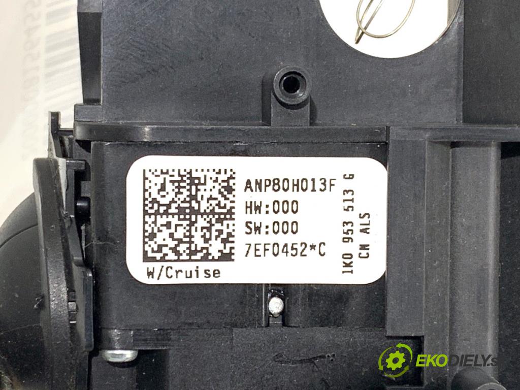 SEAT LEON II liftback 2008 75 kW 1.6 1595 Prepínač kombinovaný 1K0953513G (Prepínacie páčky pod volantom)