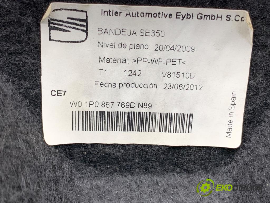 SEAT LEON II liftback 2008 75 kW 1.6 1595 Pláto zad