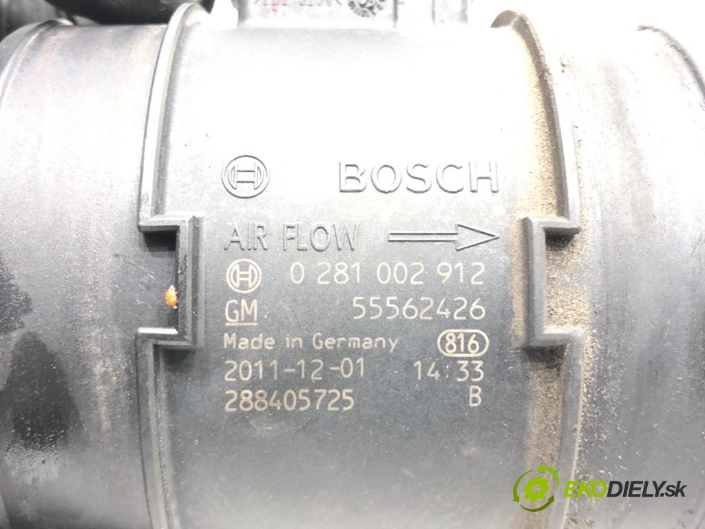 OPEL INSIGNIA A liftback 2011 118 kW 2.0 CDTI (68) 1956 Váha vzduchu 55562426 0281002912 (Váha vzduchu)