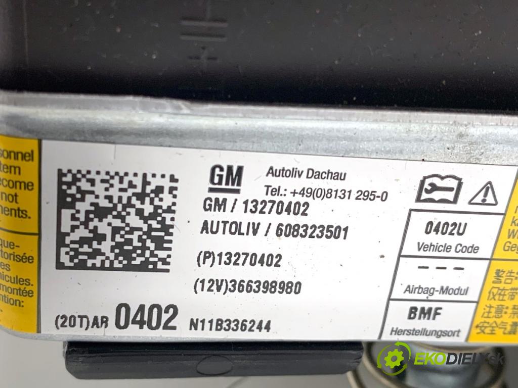 OPEL INSIGNIA A liftback 2011 118 kW 2.0 CDTI (68) 1956 AirBag volantu 13270402 (Airbag)
