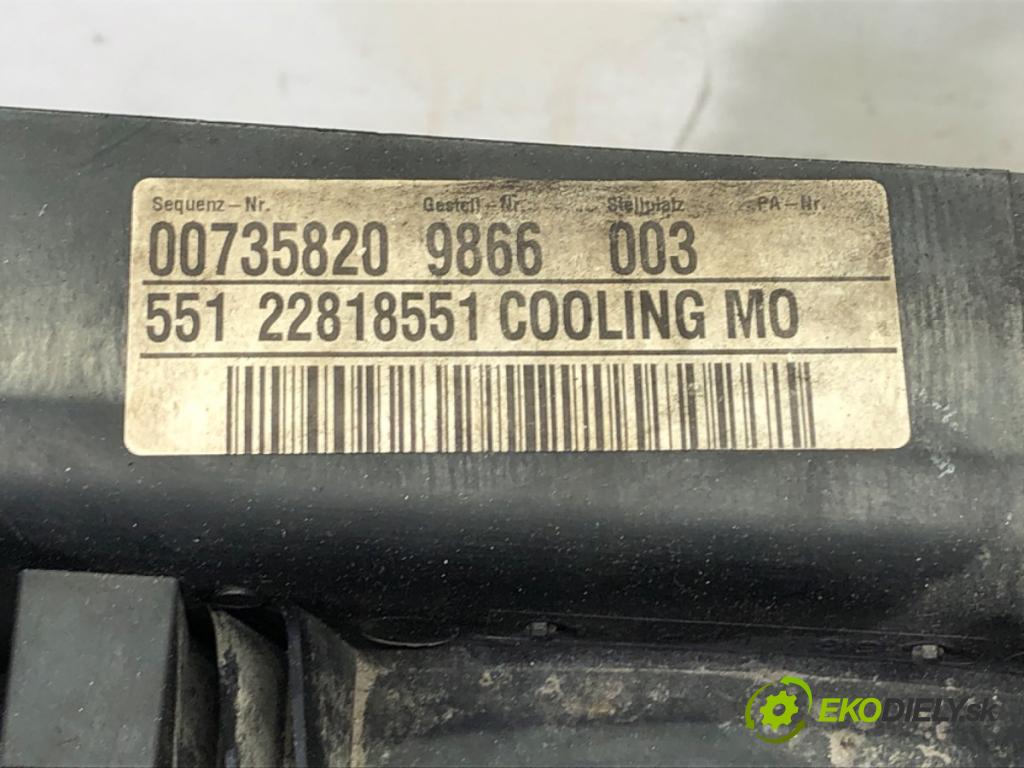 OPEL INSIGNIA A liftback 2011 118 kW 2.0 CDTI (68) 1956 chladič vody 22818551 (Vodní chladič)