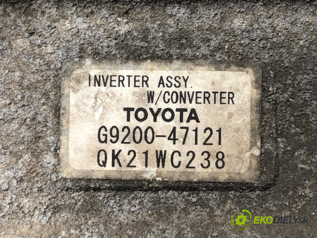 TOYOTA PRIUS II liftback 2008 57 kW 1.5 Hybrid (NHW20_) 1497 invertor INVERTOR: G9200-47121 G9270-47040