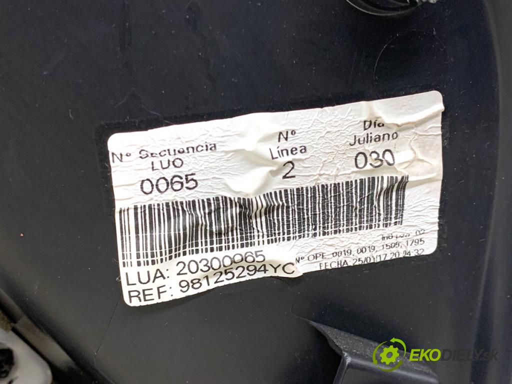 CITROEN C4 PICASSO II nadwozie wielkoprzestrzenne (MPV) 2017 88 kW 1.6 BlueHDi 120 1560 čalúnenie Dvere pravy predný