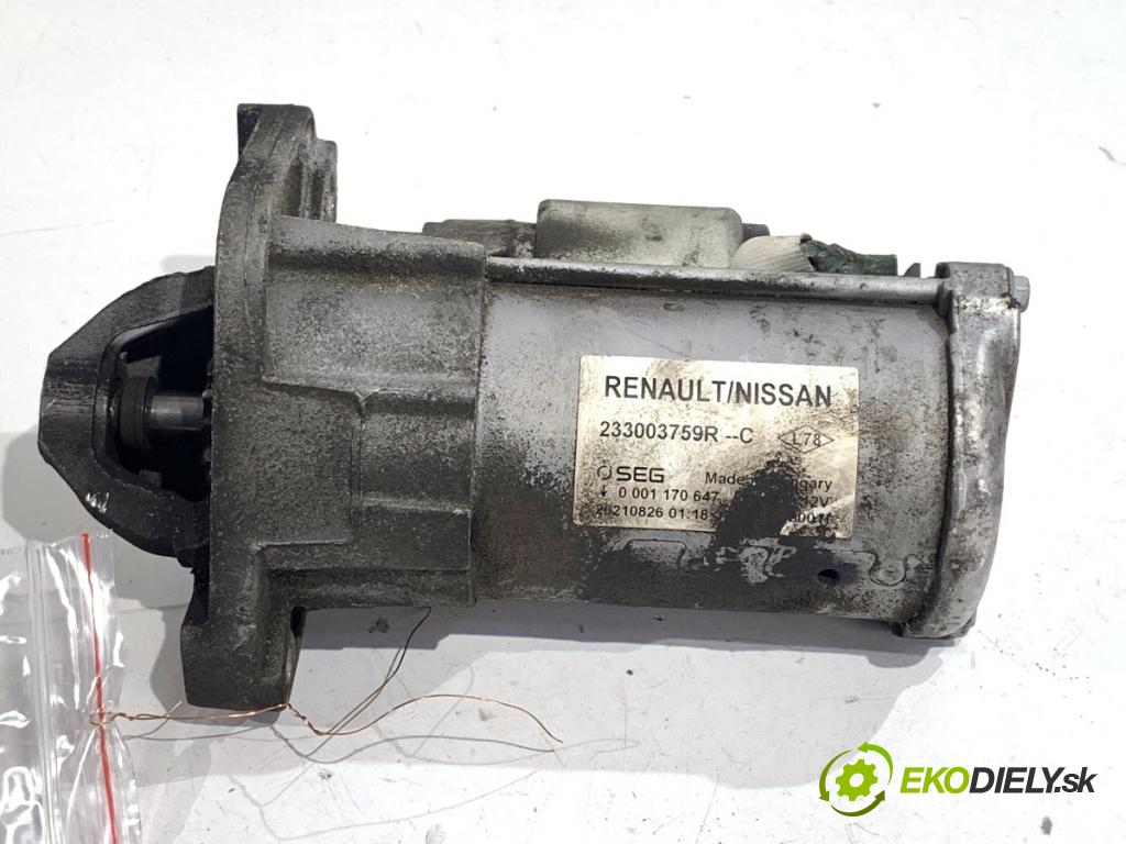 RENAULT KANGOO II nadwozie wielkoprzestrzenne (MPV) 2021 85 kW 1.5 dCi 115 (KW17) 1461 startér 233003759R (Startér)