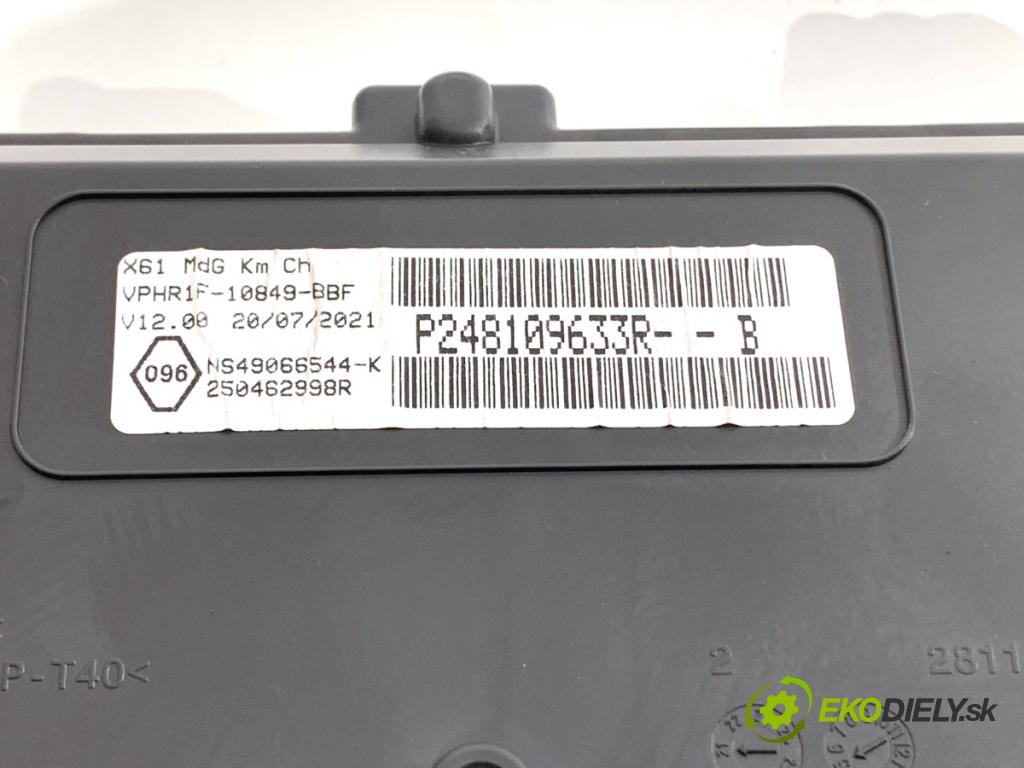 RENAULT KANGOO II nadwozie wielkoprzestrzenne (MPV) 2021 85 kW 1.5 dCi 115 (KW17) 1461 Prístrojovka 250462998R (Prístrojová doska)