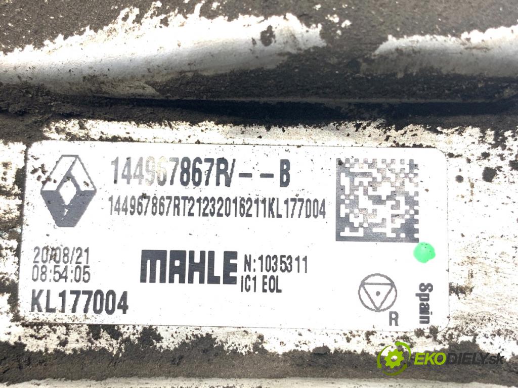 RENAULT KANGOO II nadwozie wielkoprzestrzenne (MPV) 2021 85 kW 1.5 dCi 115 (KW17) 1461 intercooler 144967867R (Intercooler (chladič nasávaného vzduchu))