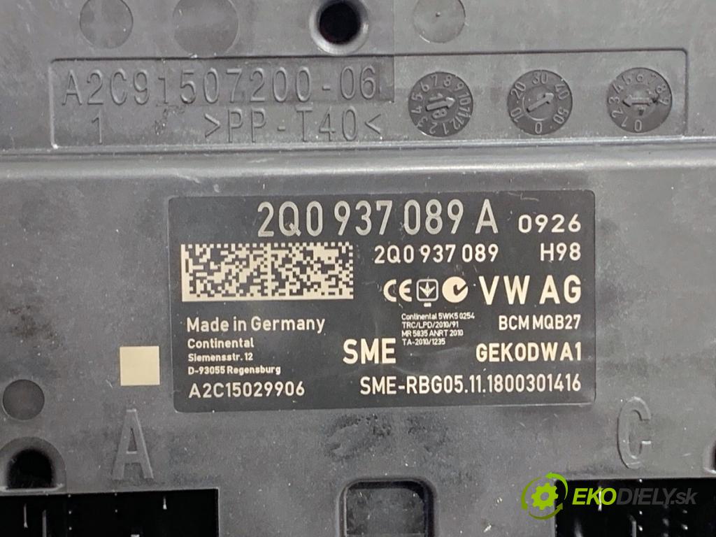 SKODA RAPID liftback 2018 70 kW 1.0 TSI 999 modul komfortu 2Q0937089A (Komfortní modul)